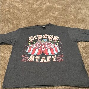 Heather Gray Circus Staff Graphic T-Shirt